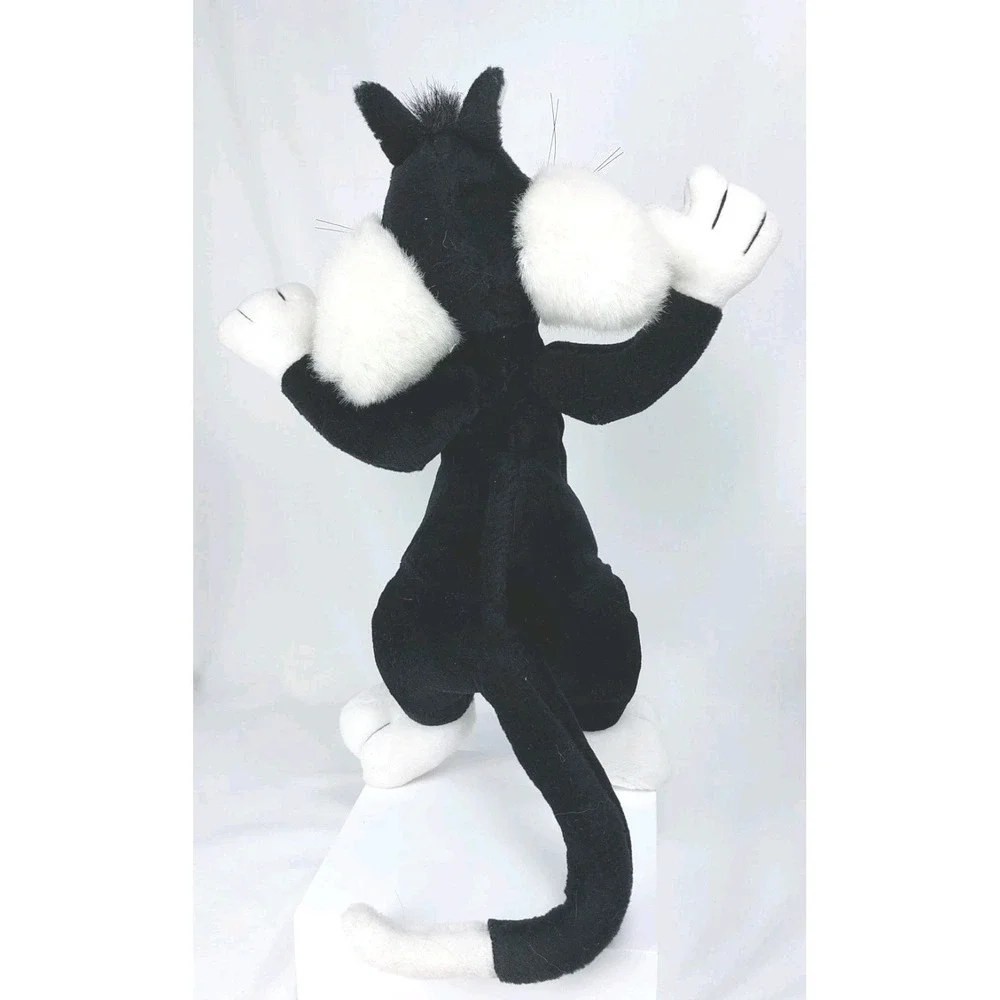 Looney Tunes Sylvester Plush TYCO Stuffed Animal Black Cat 14
